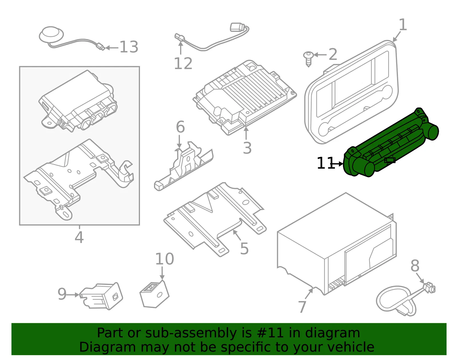 Control Panel - Ford (gn1z18c858g) - view 2