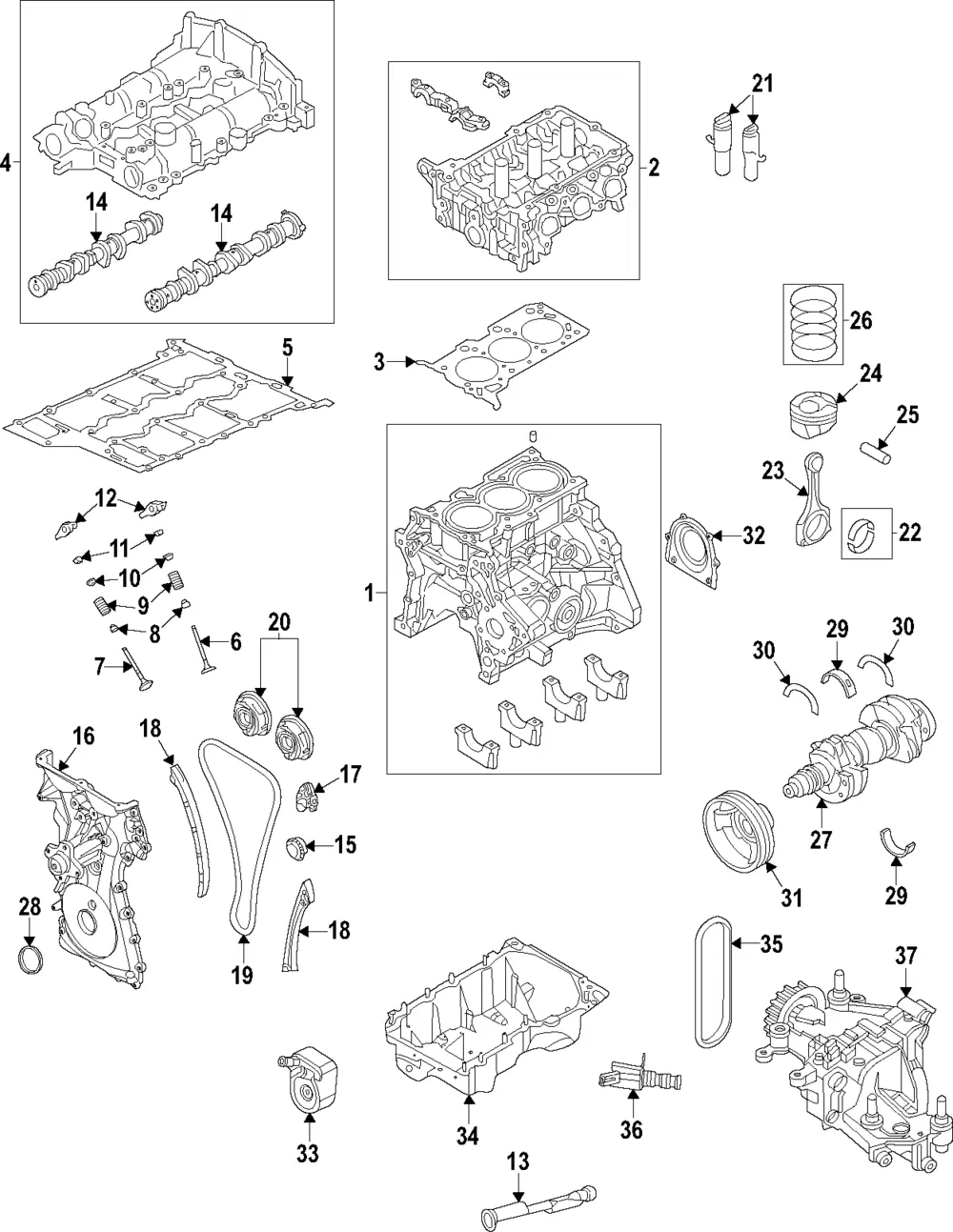 Connecting Rod Bearing - Ford (hx7z6211a) - view 2