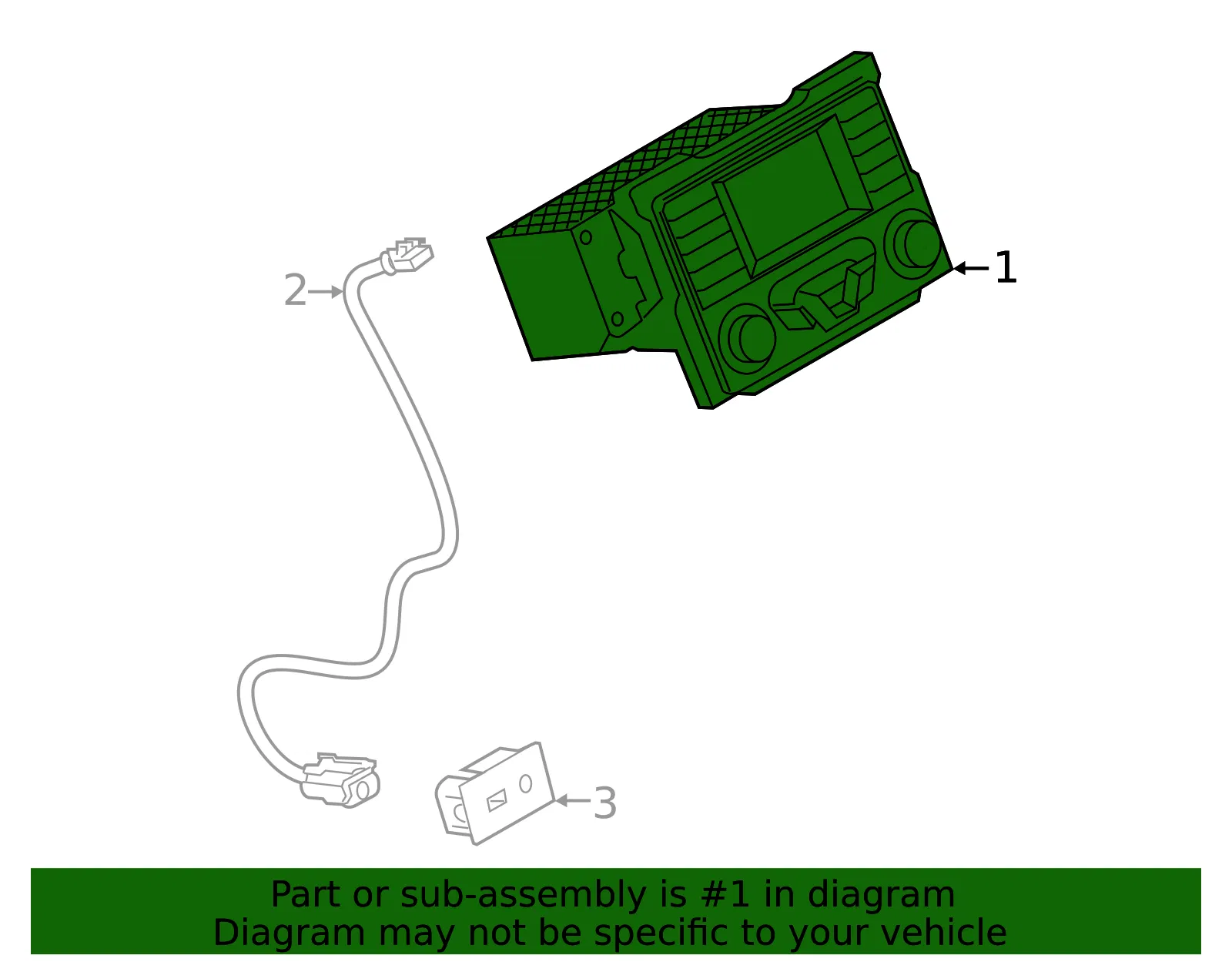 Radio Control Unit - Ford (kb3z18806ea) - view 2