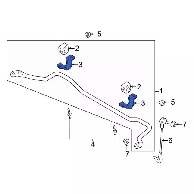 Bracket - Ford (kb3z5486a) - view 2