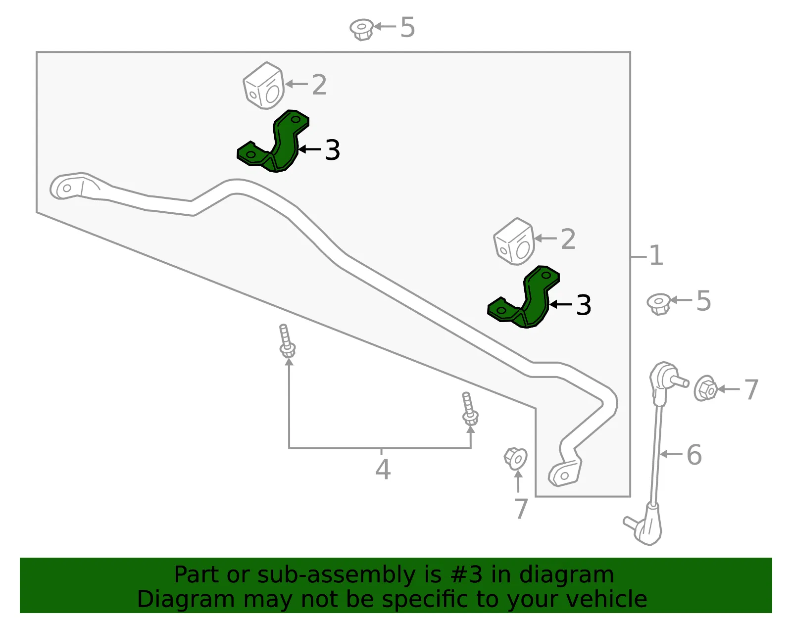 Bracket - Ford (kb3z5486a) - view 5