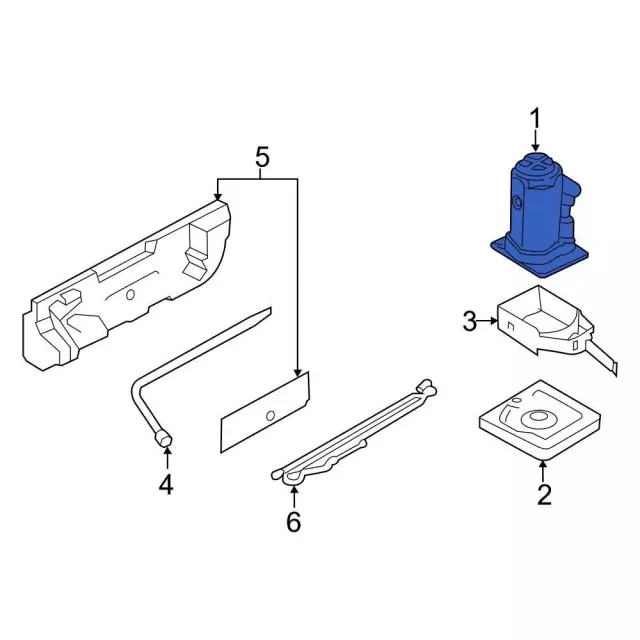 Jack Assembly - Ford (kk3z17080d) - view 4