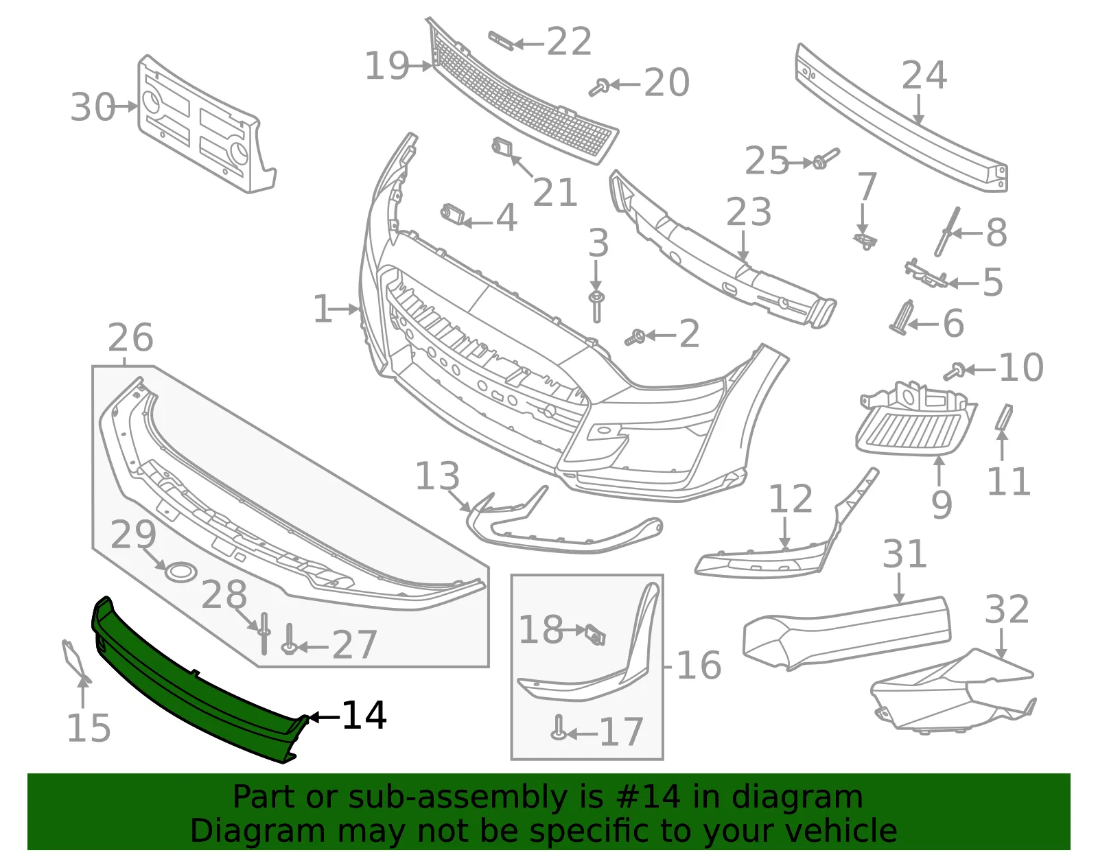 Insert Panel - Ford (kr3z8190aa) - view 3
