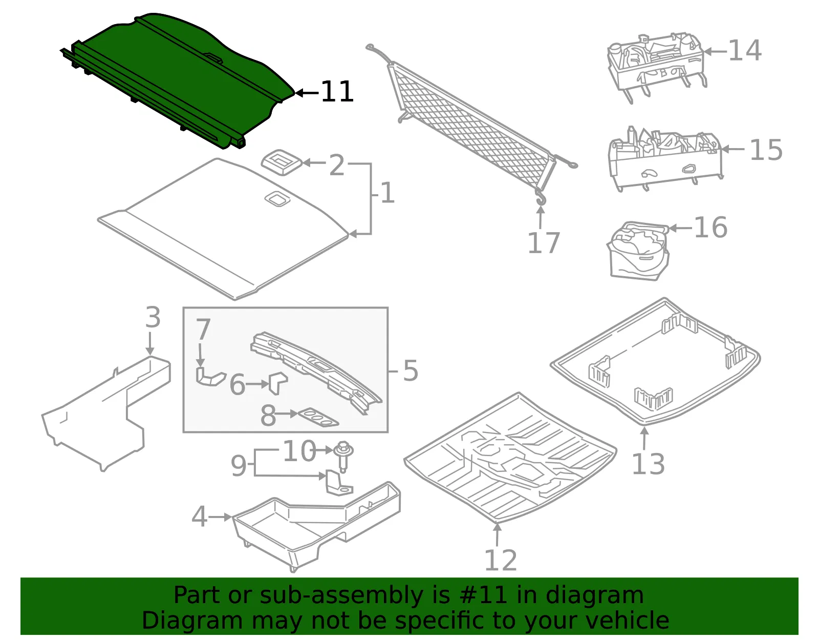Cargo Cover - Ford (kt4z5845440aa) - view 3