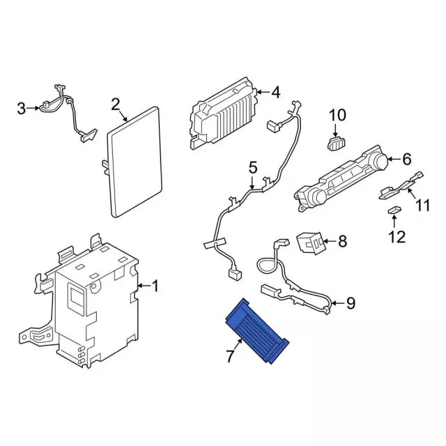Radio Amplifier - Ford (lb5z18b849cc)