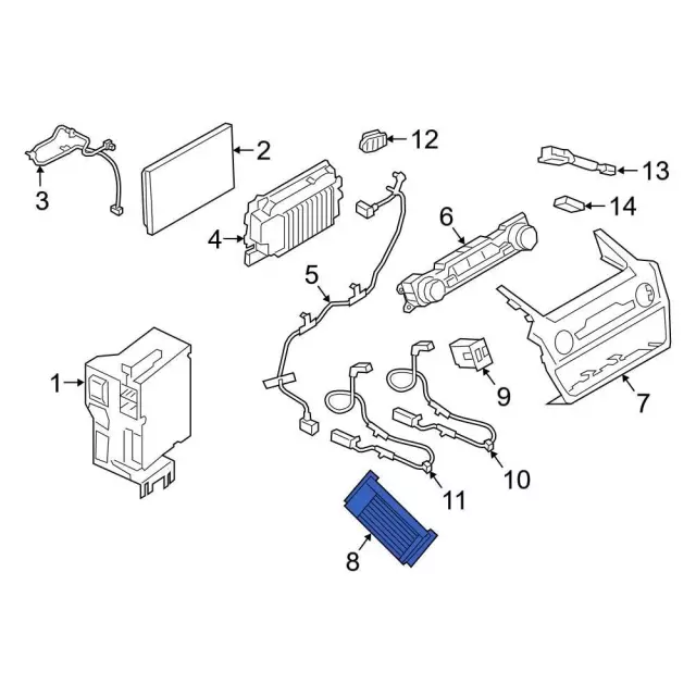 Radio Amplifier - Ford (lb5z18b849cc) - view 2
