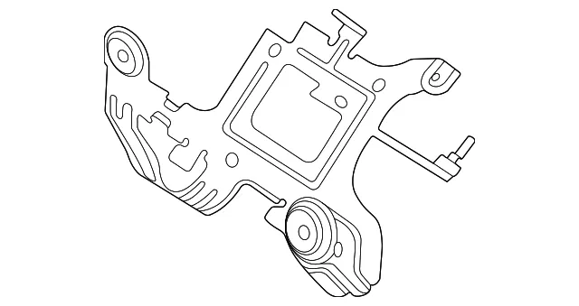 Bottom Panel Mount Bracket - Ford (lc2z14a254a) - view 2