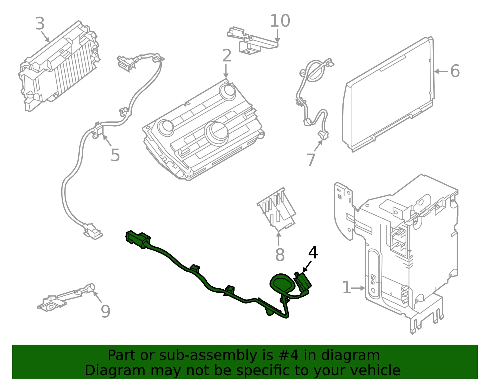 Cable Assembly - Ford (lc5z14d202bc) - view 2