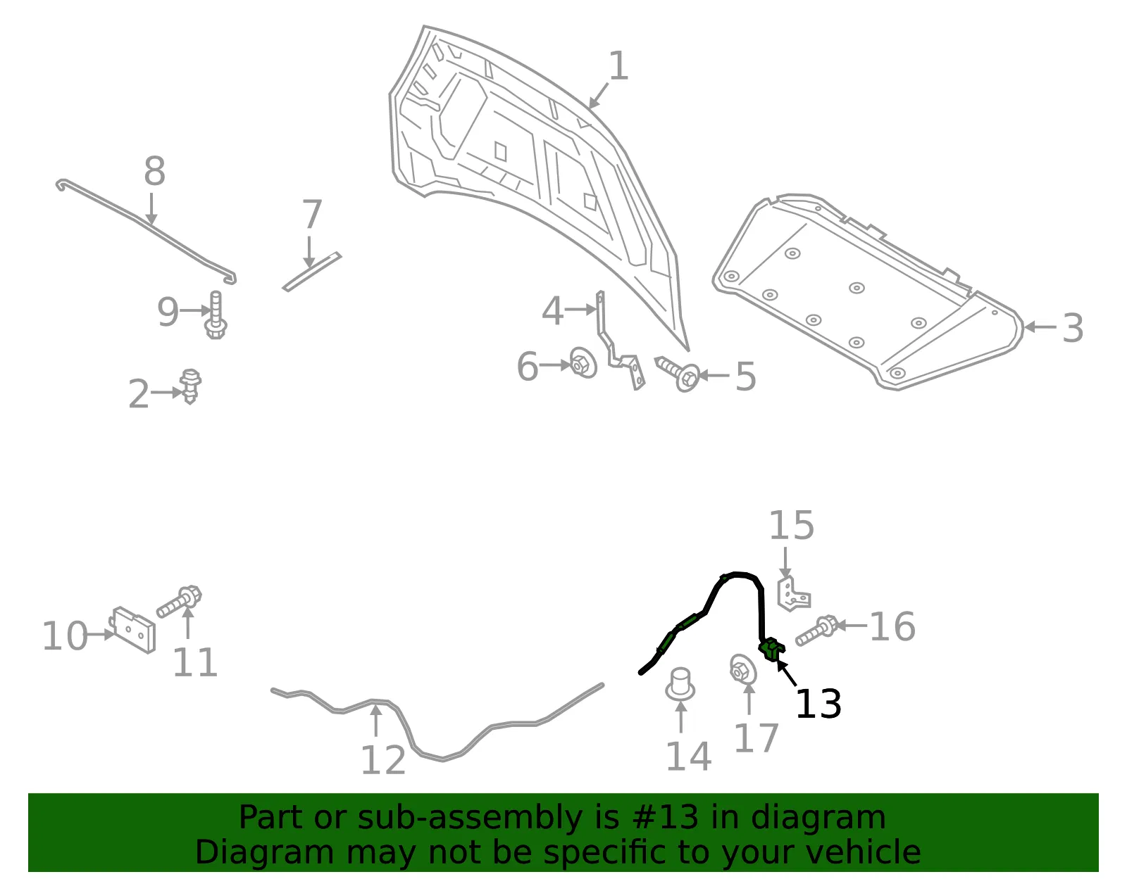 Cable - Ford (lj6z16916e) - view 4