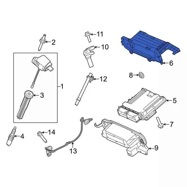 Bracket - Ford (ml3z12a659a) - view 8