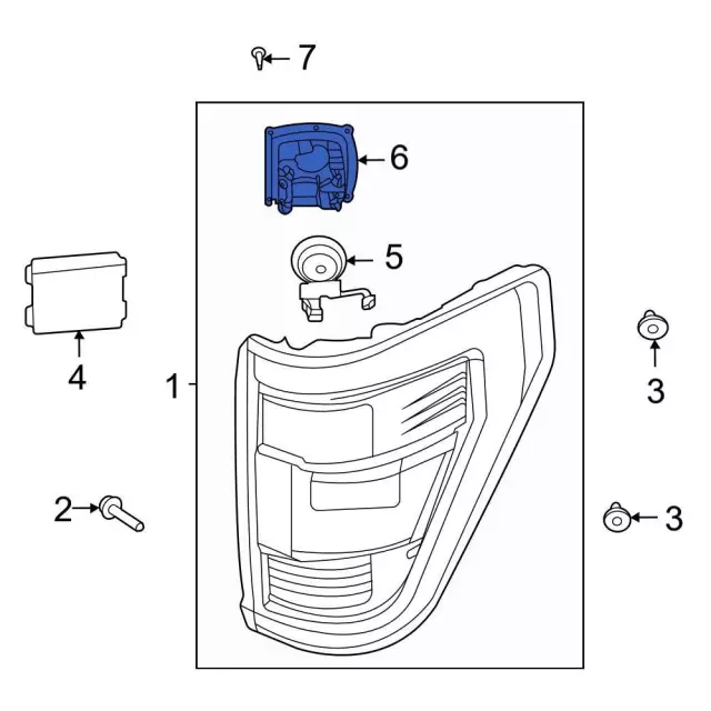 Bracket - Ford (ml3z14d189p) - view 4