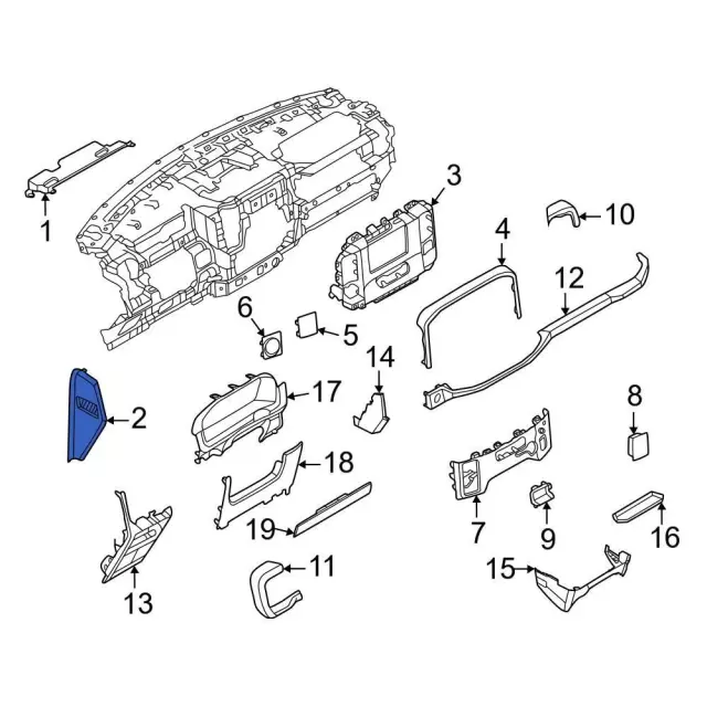 Side Cover - Ford (ml3z1504480ae)