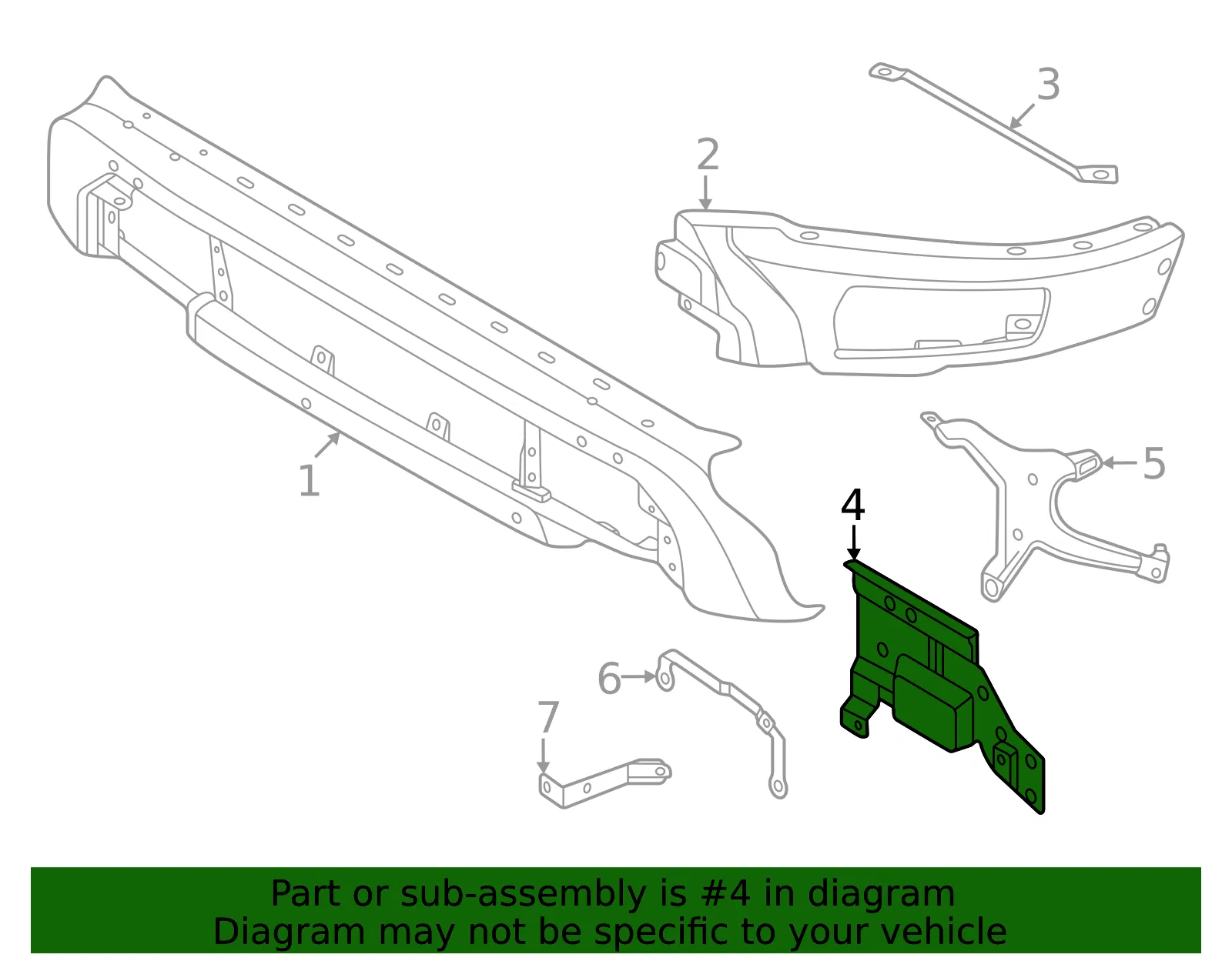 Mount Bracket - Ford (ml3z17b984b) - view 2