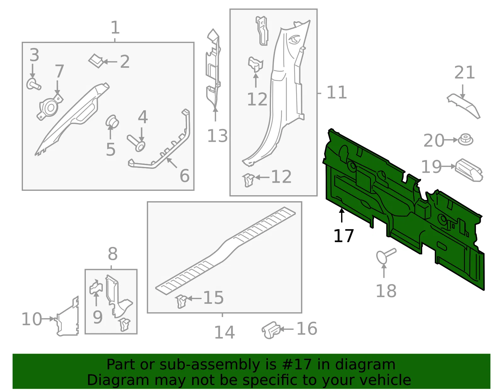 Back Panel - Ford (ml3z1823706aa) - view 2
