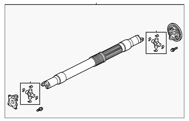 Drive Shaft - Ford (ml3z4602a)