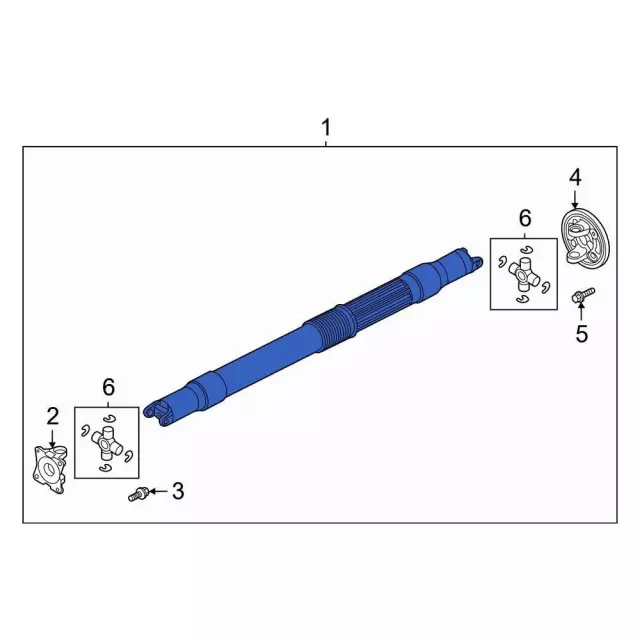 Drive Shaft - Ford (ml3z4602z)