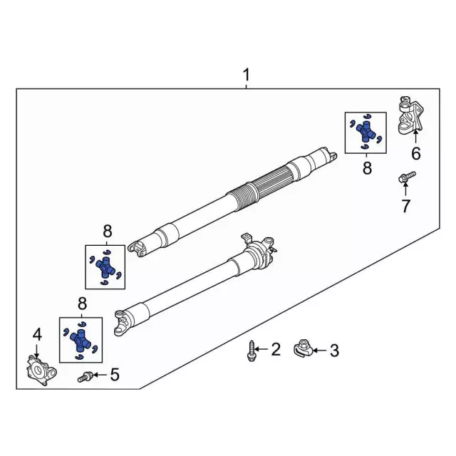 Universal Joint - Ford (ml3z4635ba) - view 3