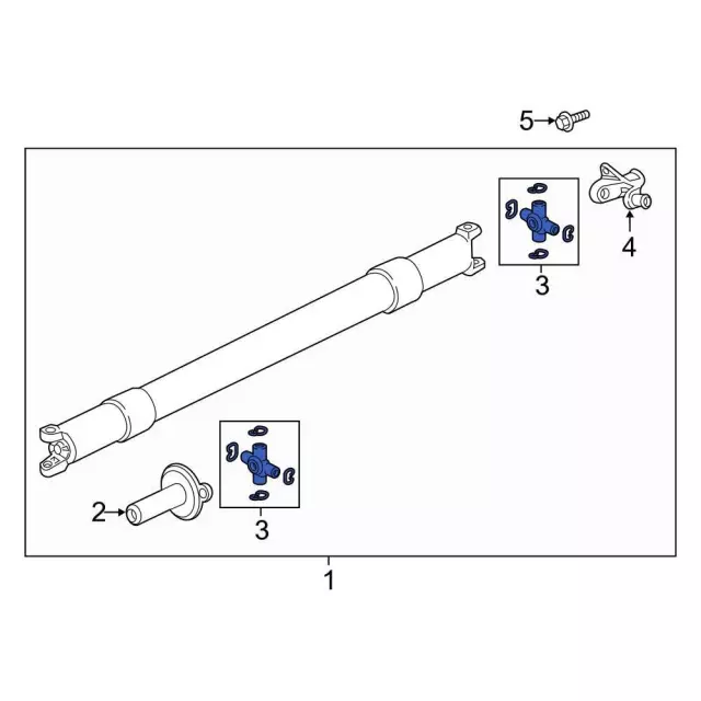 Universal Joint - Ford (ml3z4635ba) - view 4