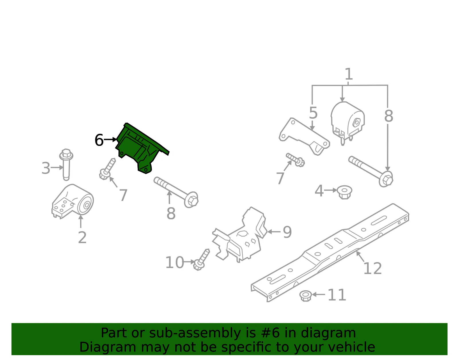 Mount Bracket - Ford (ml3z6038v) - view 3
