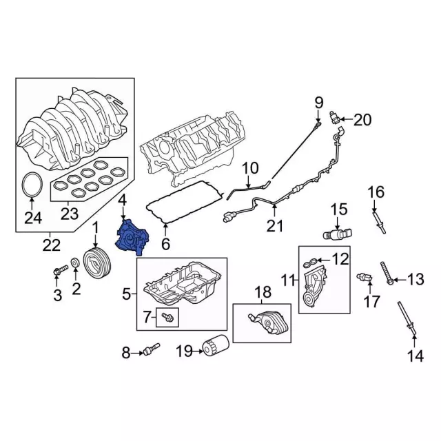 Oil Pump - Ford (ml3z6600a)