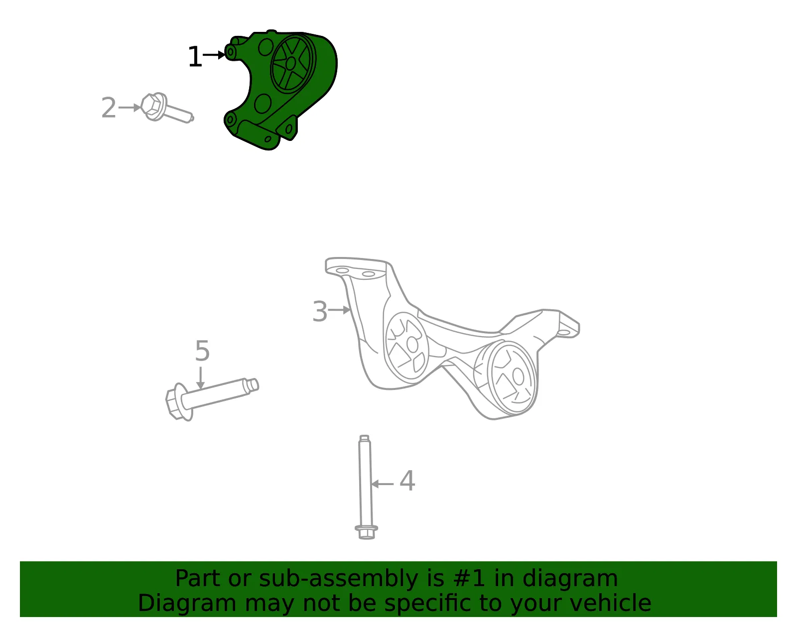 Mount Bracket - Ford (nl3z6038d) - view 3
