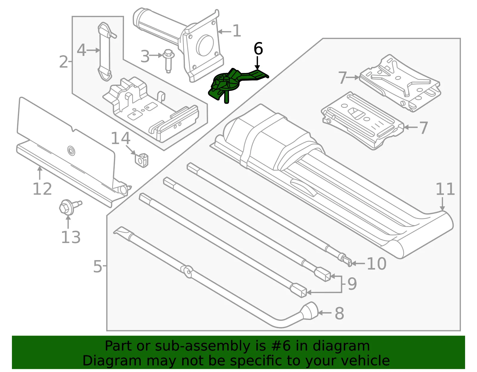 Multi-Purpose Tool Set Bracket - Ford (pc3z17091d) - view 3