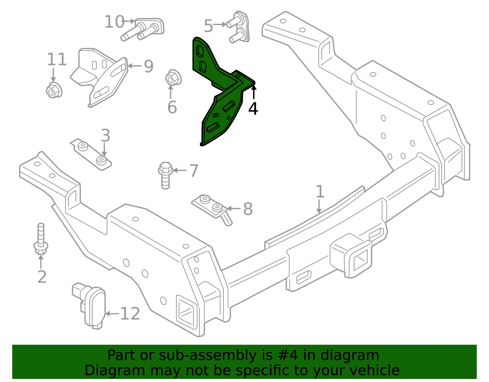 Bracket - Ford (pc3z17787a) - view 2