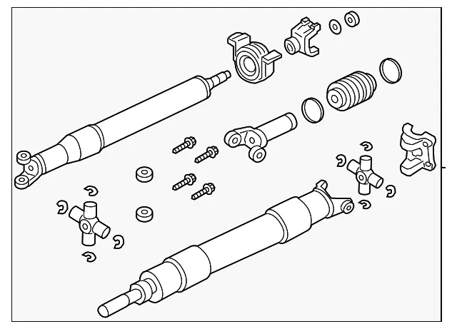 Drive Shaft - Ford (pc3z4r602cc)