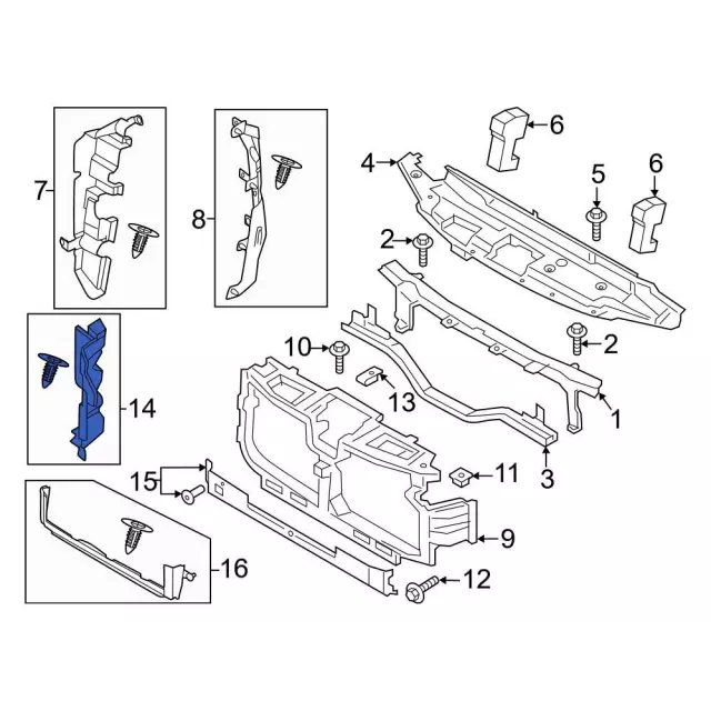 Side Shield - Ford (pc3z8311c) - view 2