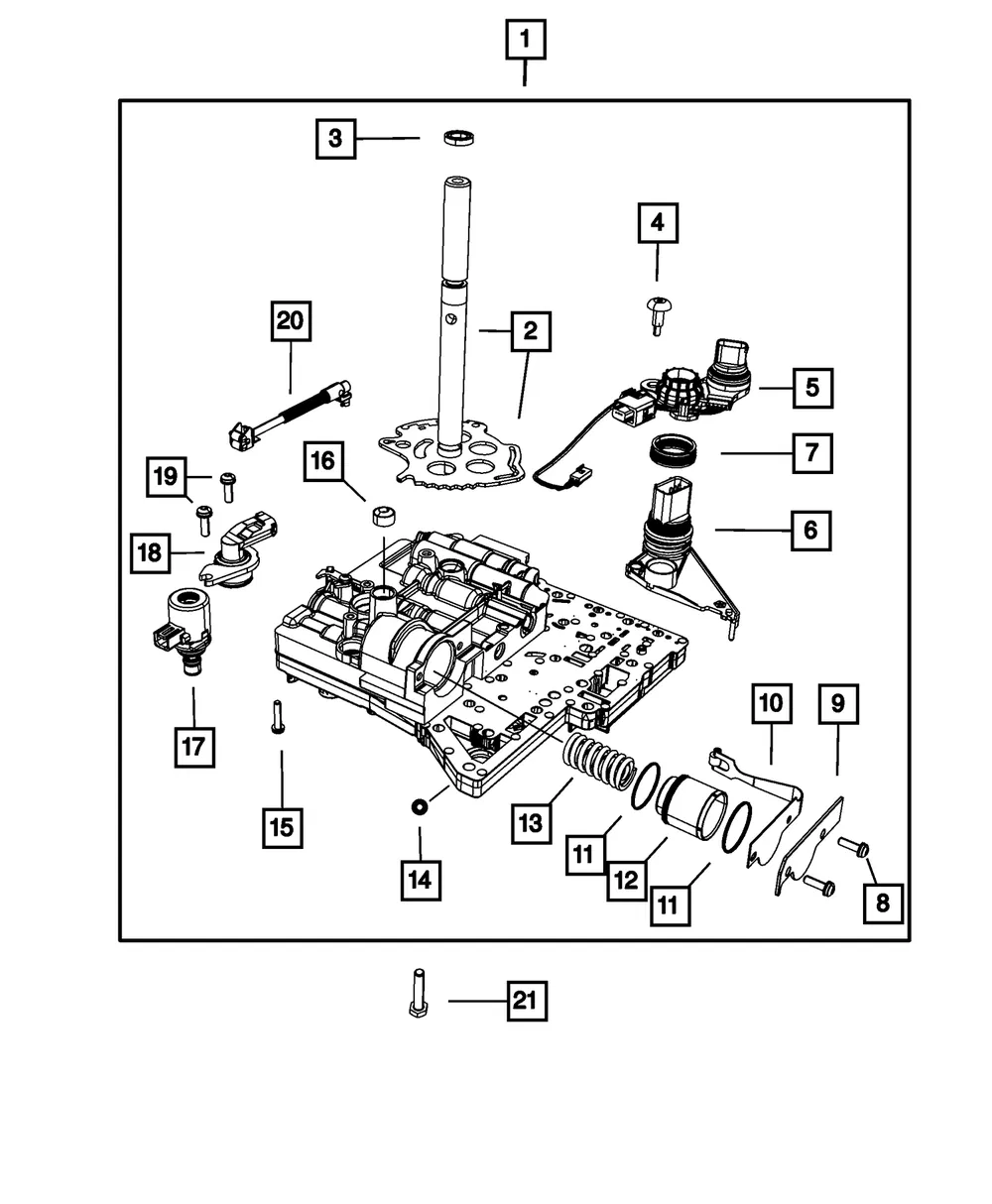 Complete Valve Body, Remanufactured - Mopar (r5191759aa)