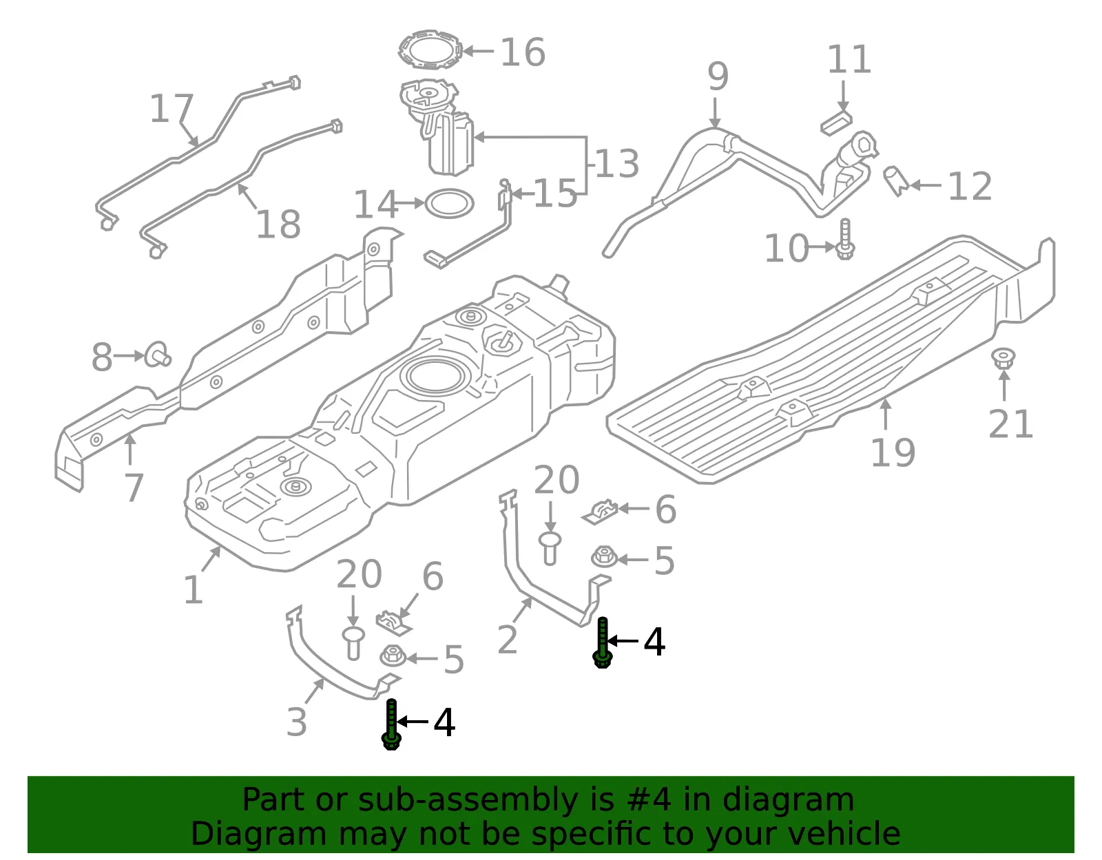 Support Strap Stud - Ford (w720440s439) - view 2