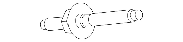 Accessory Drive Belt Idler Pulley Stud - Ford (w721589s442) - view 2