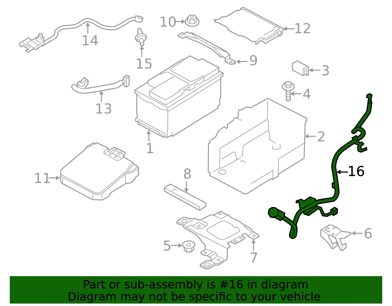 Motorcraft Cable - Ford (wc96672) - view 6