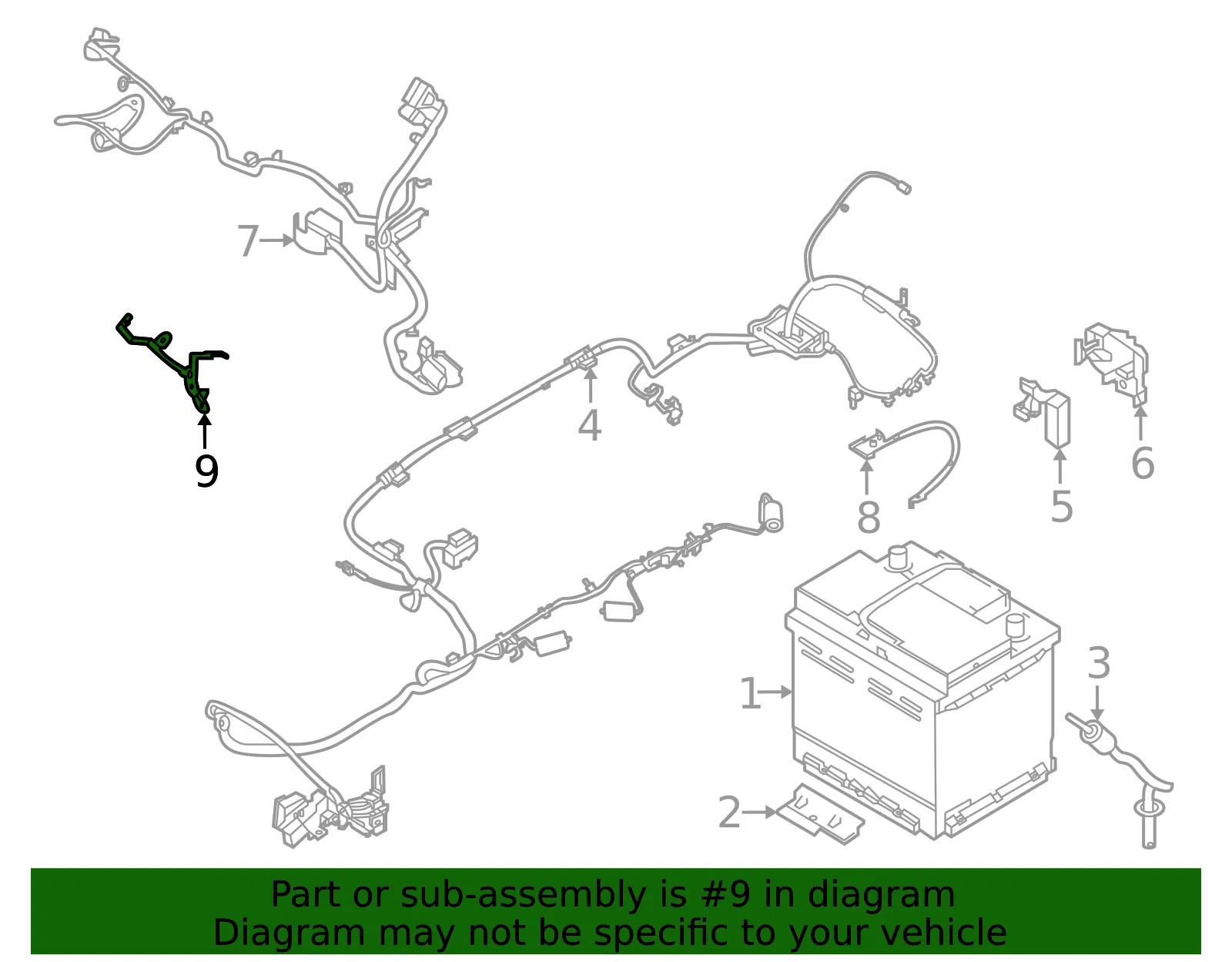 Cable Assembly - Ford (wc97614) - view 3